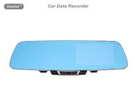 Automóvil del espejo de la vista posterior/grabador de datos DVR del coche con la inserción Mic de GPS