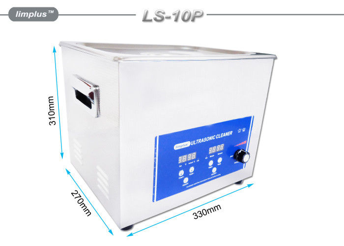 Baño ultrasónico de la limpieza ultrasónica de la máquina del limpiador de 10 Digitaces del litro