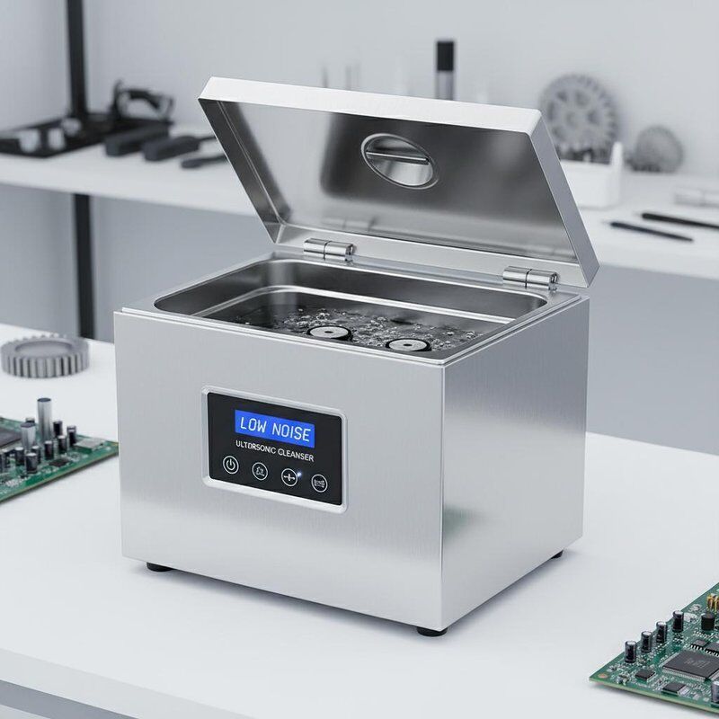 Limpiador ultrasónico de mesa de bajo nivel de ruido, incluido el tanque de acero inoxidable, diseñado para limpieza en diversas industrias