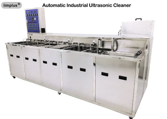 La máquina ultrasónica industrial del limpiador del tanque multi con el enjuague del sistema de sequedad para el aceite desengrasa